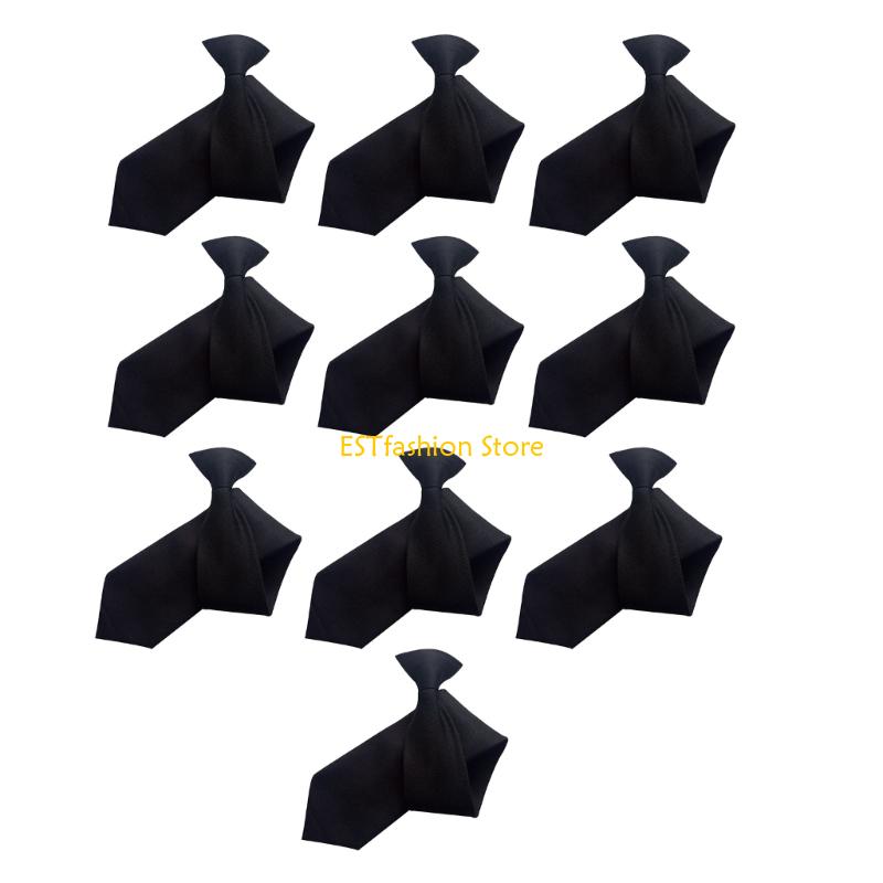 Men'S Formal Wear Bow Ties - Y5GC NoTie ネクタイ 10x クリップオンネクタイ 大人の子供の学校イベントに着用しやすい