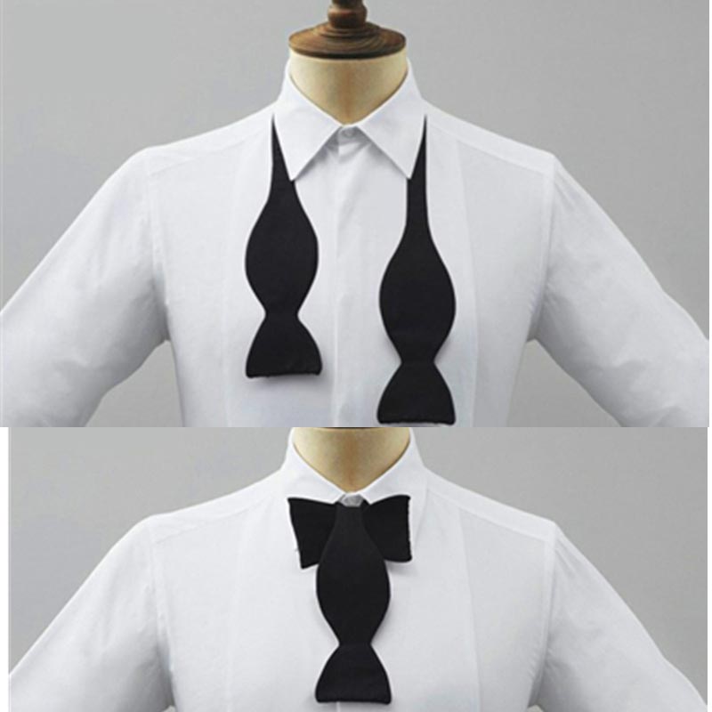 Men'S Formal Wear Bow Ties - メンズフォーマルプレタイド調節可能な蝶ネクタイ黒白無地エレガントな蝶ネクタイ女性用結婚式パーティー簡単着用英国スタイル