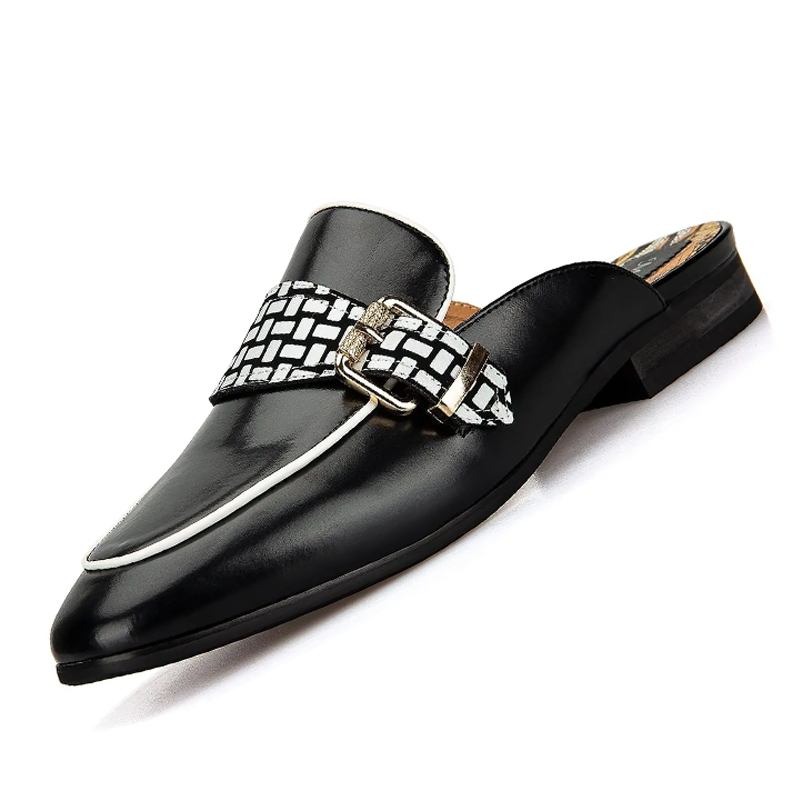 Men'S Formal Wear Slippers - Meijiana メンズ スリッパ スリッポン ローファー レザー