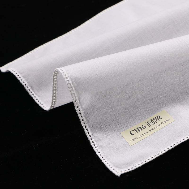 Monogrammed Handkerchief - C005 ホワイトコットン 10 枚レースハンカチ刺繍入り印刷可能パーソナライズされた招待状新郎花嫁母ギフト