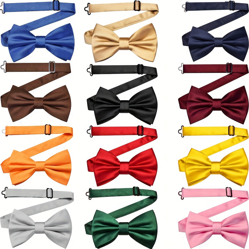 Men'S Formal Wear Bow Ties - 男性と女性のための調節可能な蝶ネクタイ - 安全なストラップ付きのスリムフィットフォーマルウェア、結婚式、パーティー、クリスマス、感謝祭に最適です。