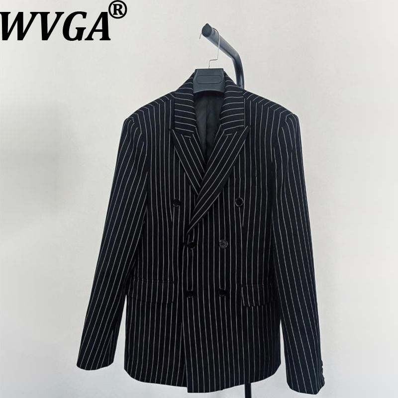 Men'S Formal Dinner Wear - WVGA メンズフォーマルタキシードブレザージャケット結婚式パーティーディナースリムフィット新郎着用ニッチシックカジュアルストライプ高級ブレザー Ins W21570