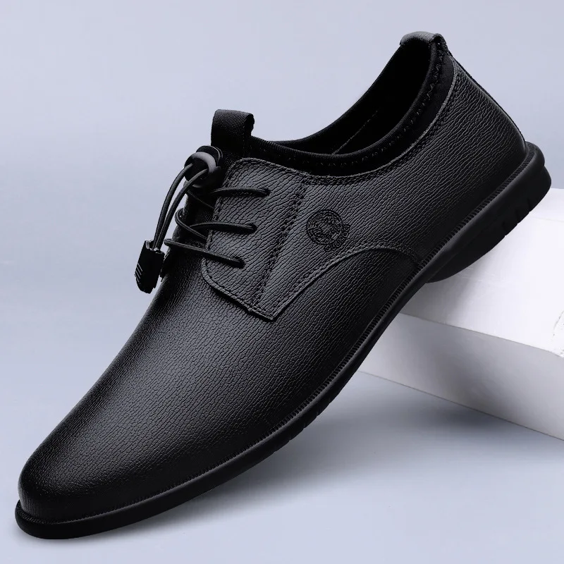 Men'S Formal Office Wear Shoes - XIHAHA メンズ革靴通気性ソフトレザーソフト底春と秋ベストマンビジネスフォーマルウェアカジュアル男性靴