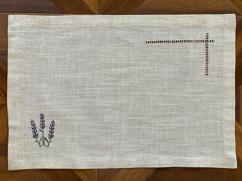ヘムステッチナプキン/プレースマット プロヴァンス、フランス - Monogrammed Handkerchief のレビューと価格