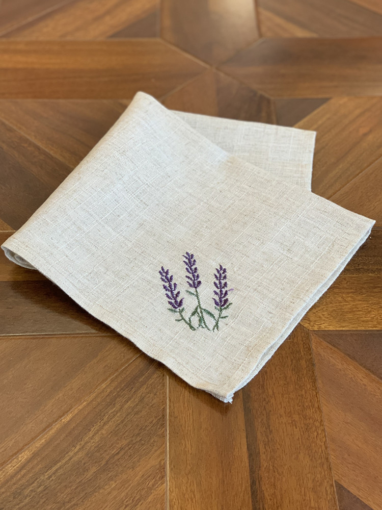ヘムステッチナプキン/プレースマット プロヴァンス、フランス - Monogrammed Handkerchief のレビューと価格