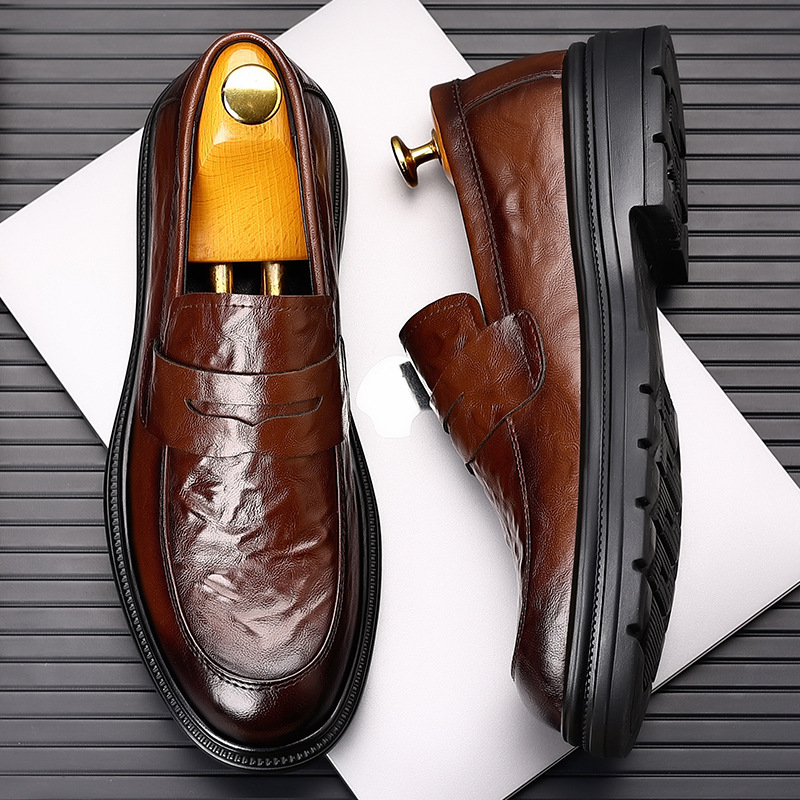 メンズレザーシューズ、カジュアルビジネスに最適、多用途で快適 - Men'S Formal Office Wear Shoes のレビューと価格