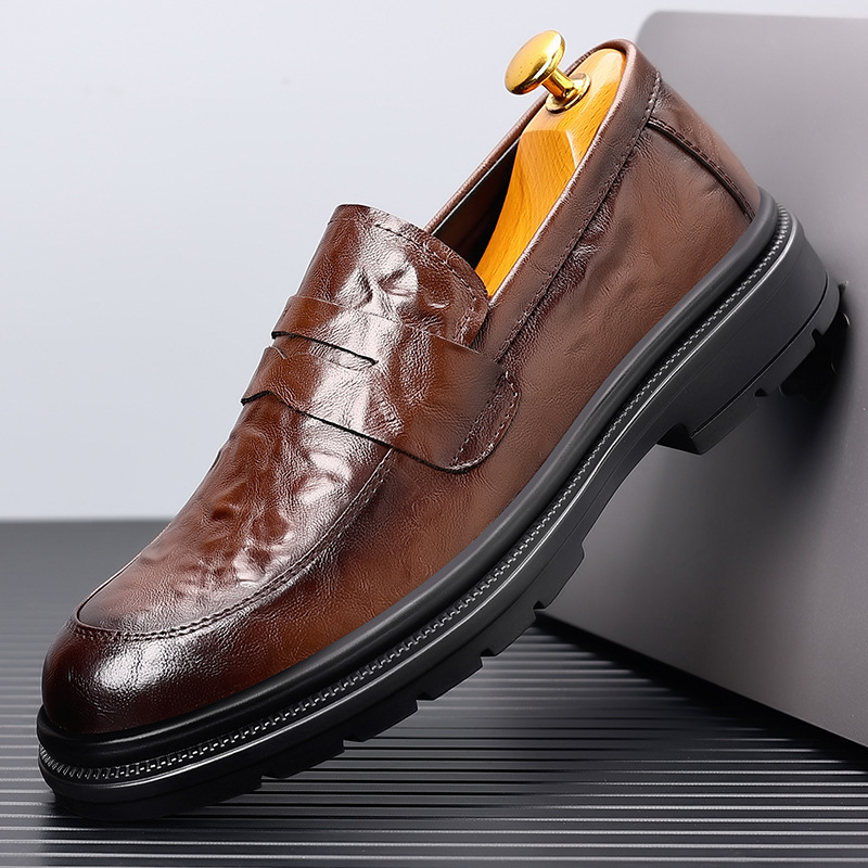 メンズレザーシューズ、カジュアルビジネスに最適、多用途で快適 - Men'S Formal Office Wear Shoes のレビューと価格
