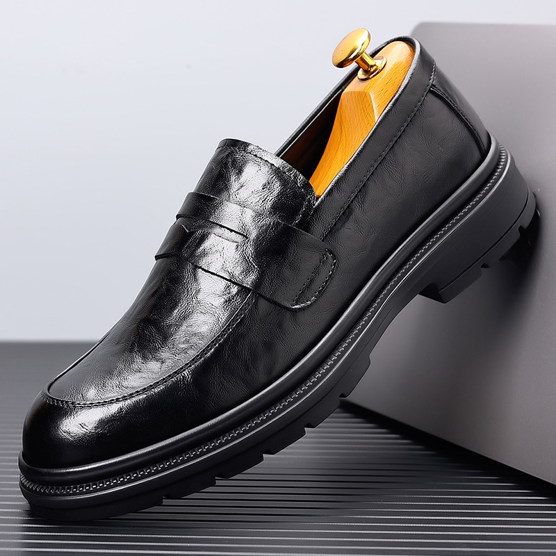 メンズレザーシューズ、カジュアルビジネスに最適、多用途で快適 - Men'S Formal Office Wear Shoes のレビューと価格