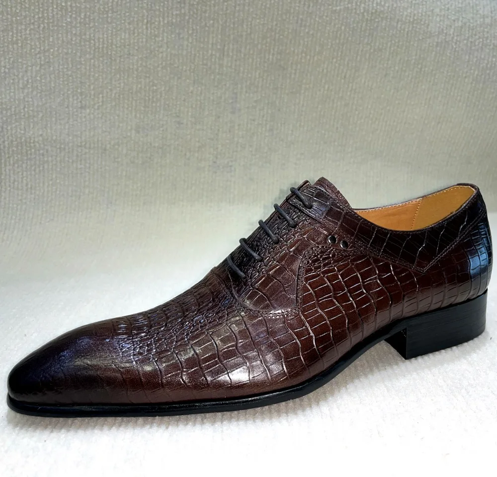 イタリアの高級メンズポインテッドトゥオックスフォードシューズ - Men'S Formal Office Wear Shoes のレビューと価格
