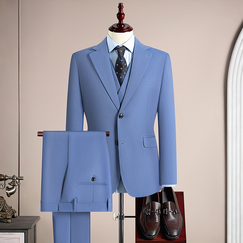 メンズカーキ3ピーススリムフィットビジネススーツセット、ビジ - Khaki Formal Wear Men のレビューと価格