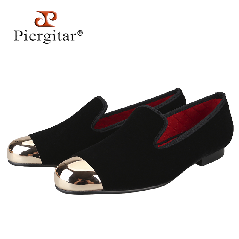 Piergitar クラシックモデルブラックベルベットスリッ - Men'S Formal Wear Slippers のレビューと価格