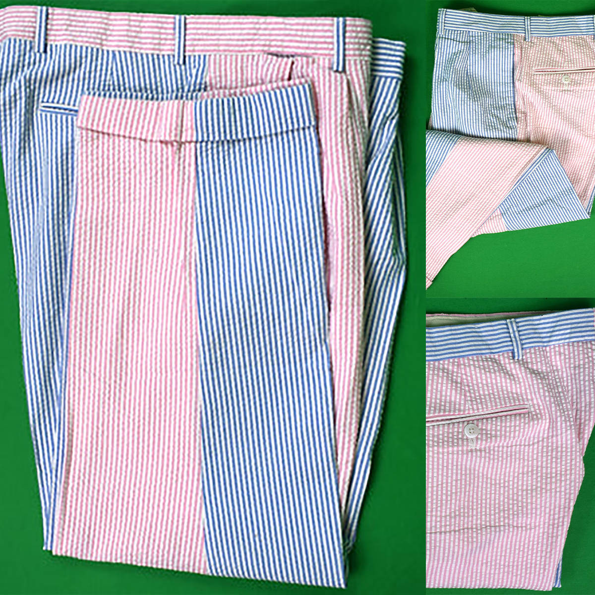 快適なシアサッカーメンズパンツズボン夏フォーマルロング新郎着 - Men'S Formal Wear Big And Tall のレビューと価格