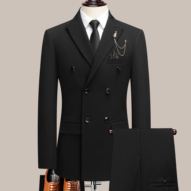 メンズスーツセット 高級感のあるディープホワイト ダブルブレ - Men'S Formal Dinner Wear のレビューと価格
