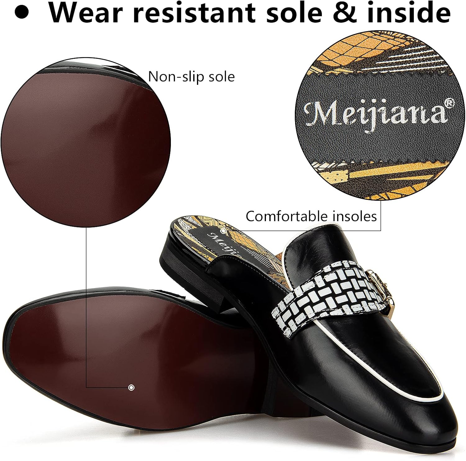 Meijiana メンズ スリッパ スリッポン ローファー  - Men'S Formal Wear Slippers のレビューと価格