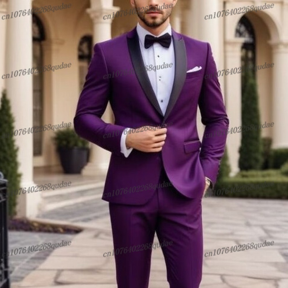 黒襟オレンジフォーマルメンズスーツ結婚式パーティー新郎スーツ - Formal Wear Jersey For Men のレビューと価格