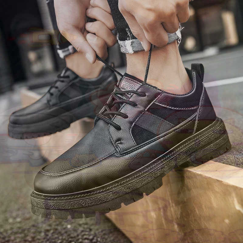 ダーク天然皮革ファッショントレーナーテニスメンズスニーカーフ - Formal Men Daily Wear Slippers のレビューと価格