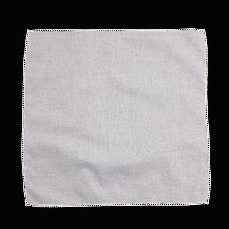 C005 ホワイトコットン 10 枚レースハンカチ刺繍入り印 - Monogrammed Handkerchief のレビューと価格