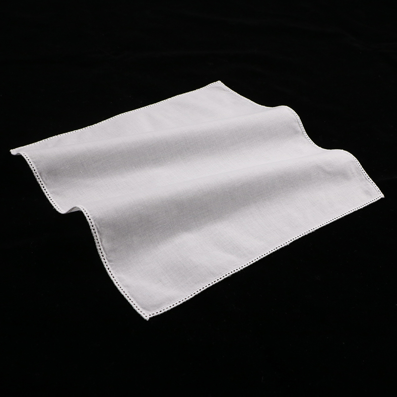 C005 ホワイトコットン 10 枚レースハンカチ刺繍入り印 - Monogrammed Handkerchief のレビューと価格