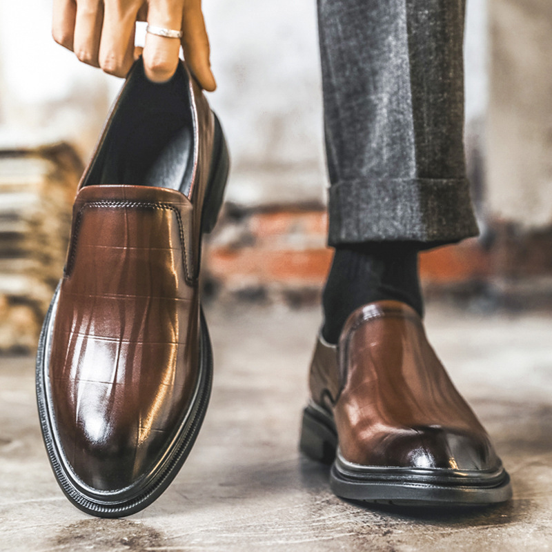 メンズ革靴 ビジネス、フォーマル、カジュアル、柔らかいソール - Men'S Formal Office Wear Shoes のレビューと価格