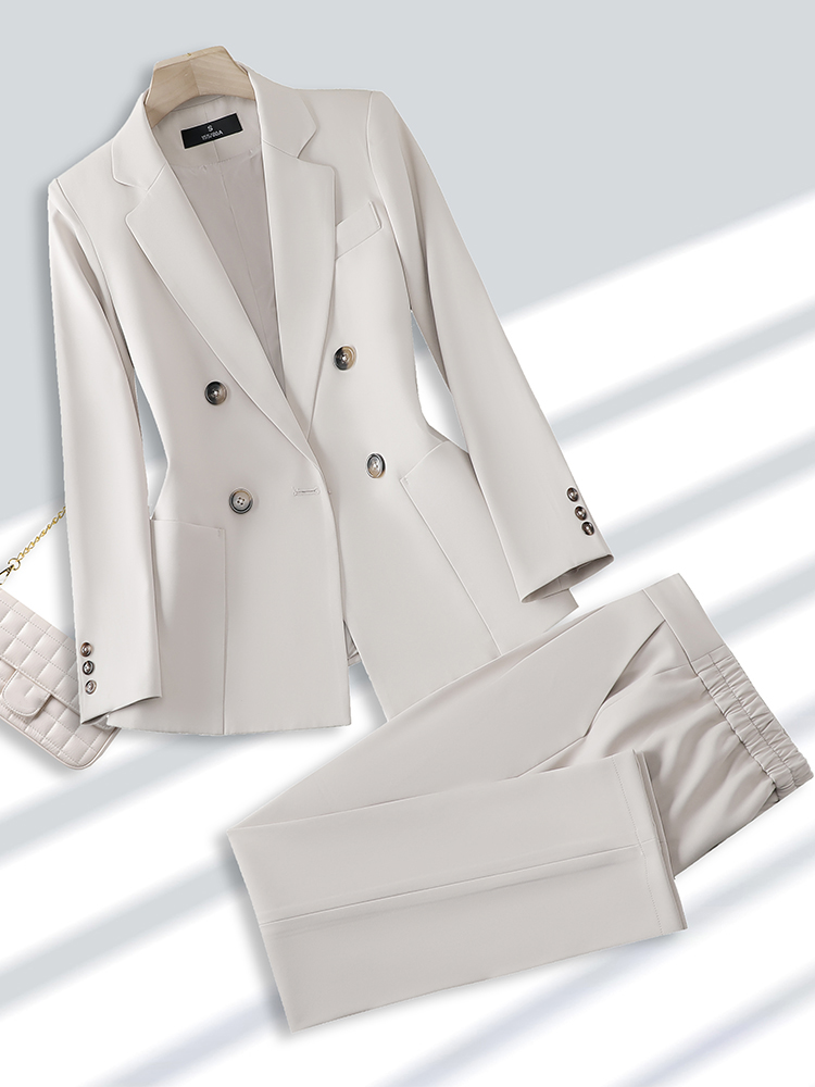 女性のためのブレザーとズボンのスーツ、オフィス、ビジネス、仕 - Khaki Formal Wear Men のレビューと価格