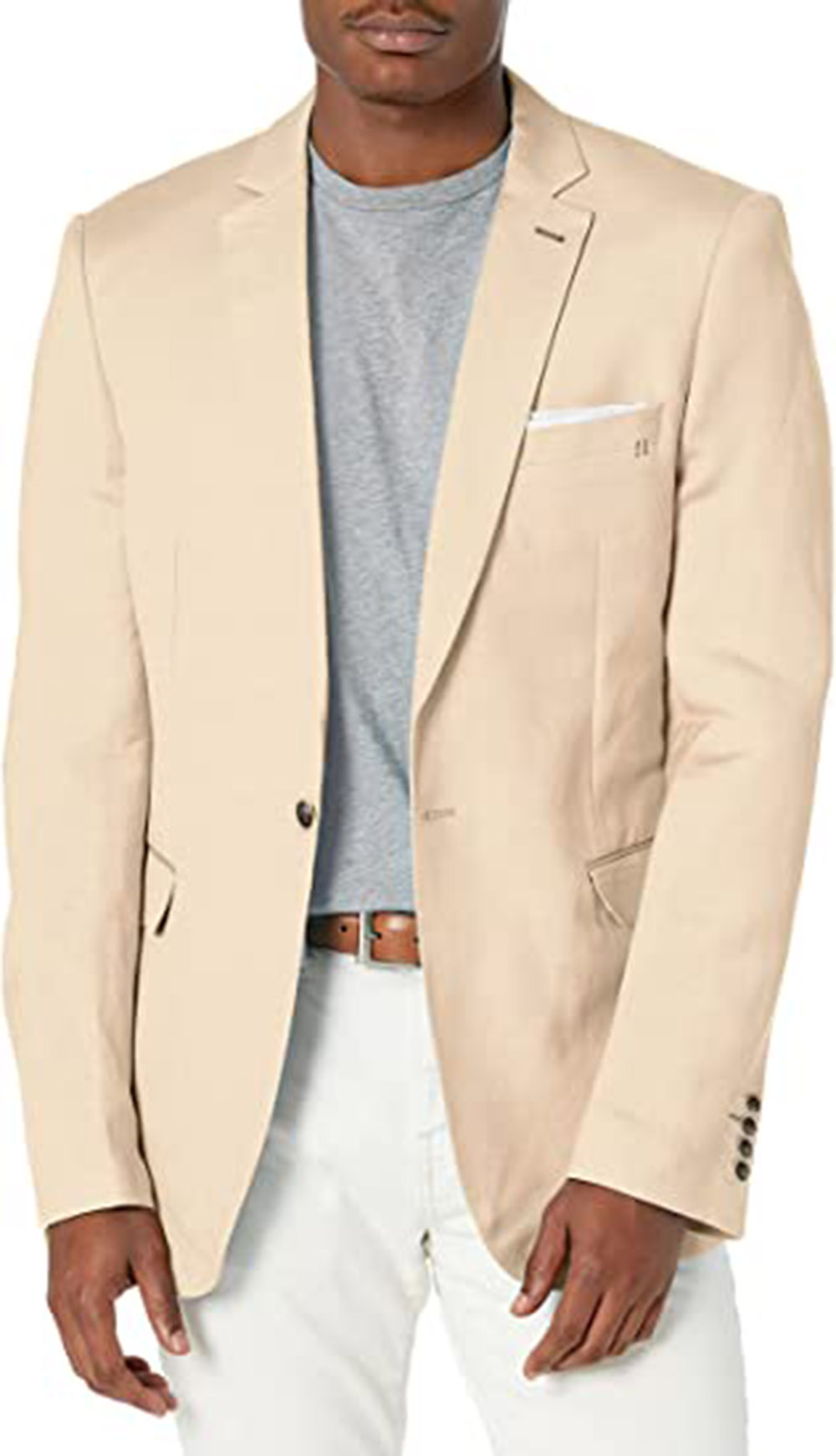 テーラードカーキブレザーメンズスーツセットノッチドラペル結婚 - Khaki Formal Wear Men のレビューと価格