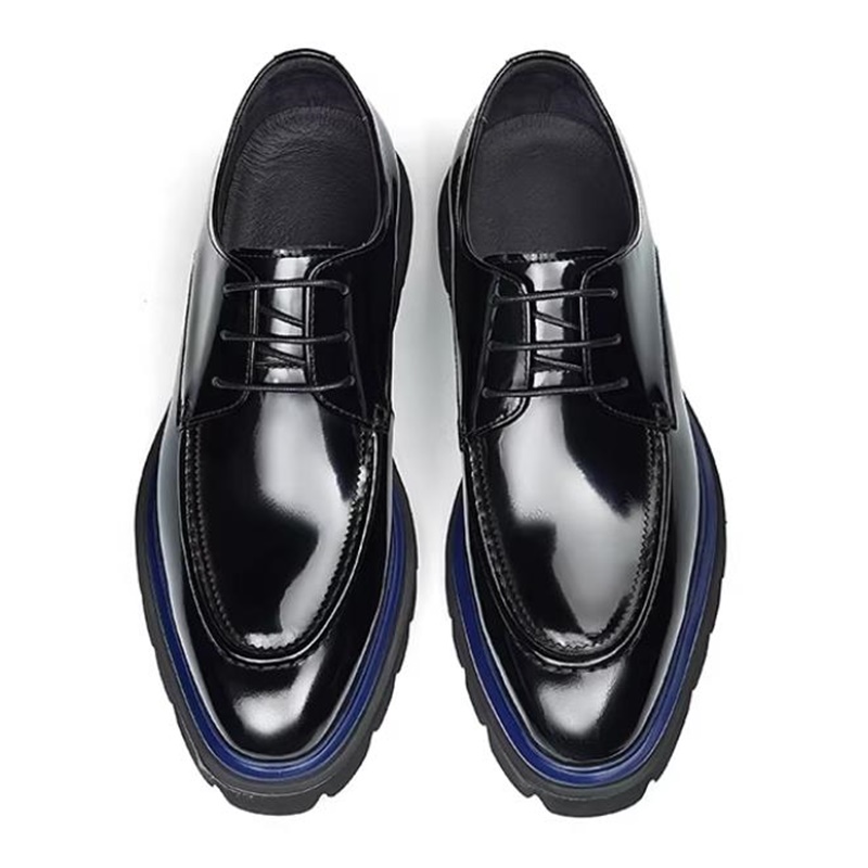 クラシックなプロ仕様の紳士靴、パテントレザー、レースアップ、 - Men'S Formal Office Wear Shoes のレビューと価格