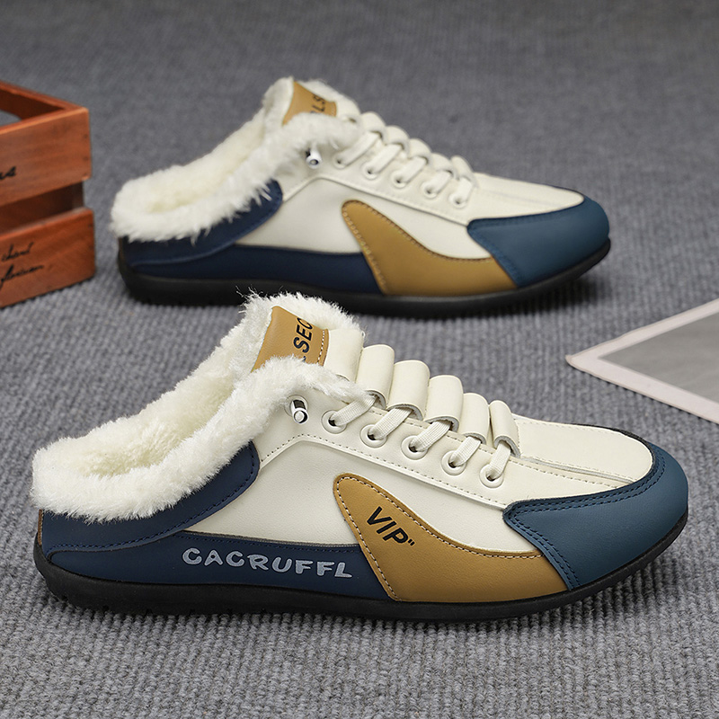 メンズ冬用ホームシューズ - 屋外用滑り止めグリップ、紐なし - Formal Men Daily Wear Slippers のレビューと価格