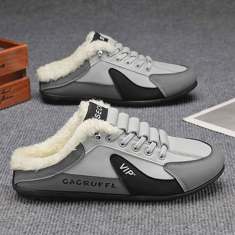 メンズ冬用ホームシューズ - 屋外用滑り止めグリップ、紐なし - Formal Men Daily Wear Slippers のレビューと価格