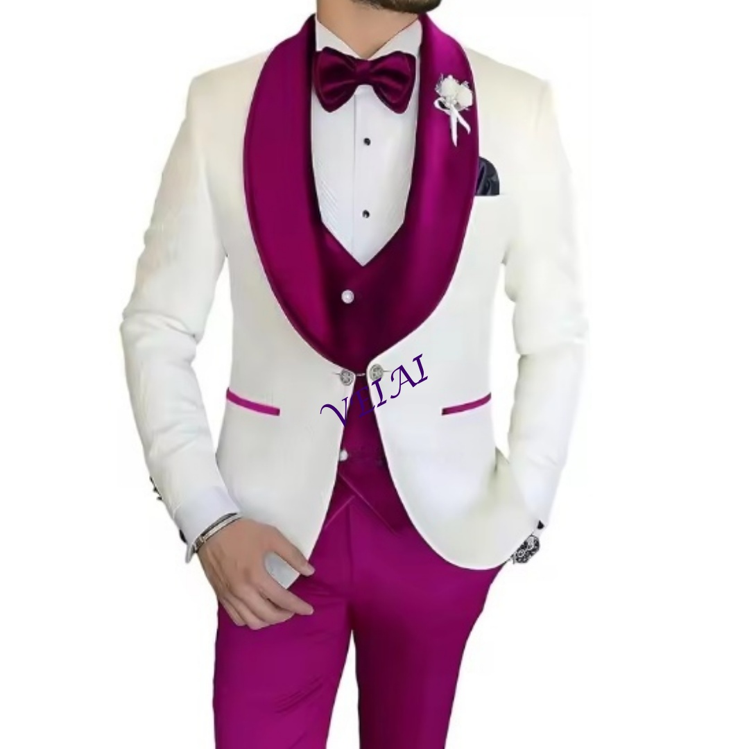 メンズウェディングフォーマルウェア用カスタムスリムフィット3 - Men Formal Wear Combination のレビューと価格