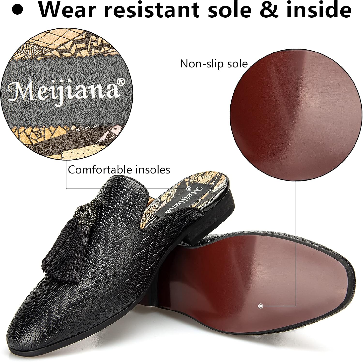 レザースリッパ通気性夏メンズスリッパスリッポンローファーレザ - Men'S Formal Wear Slippers のレビューと価格