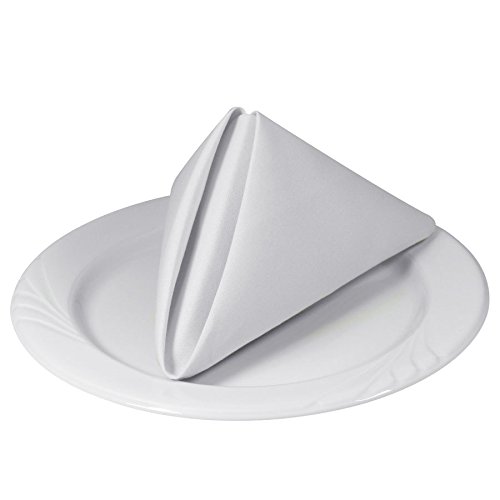 ホワイトホテルレストランディナー布、プレミアムホテルナプキン - Monogrammed Handkerchief のレビューと価格