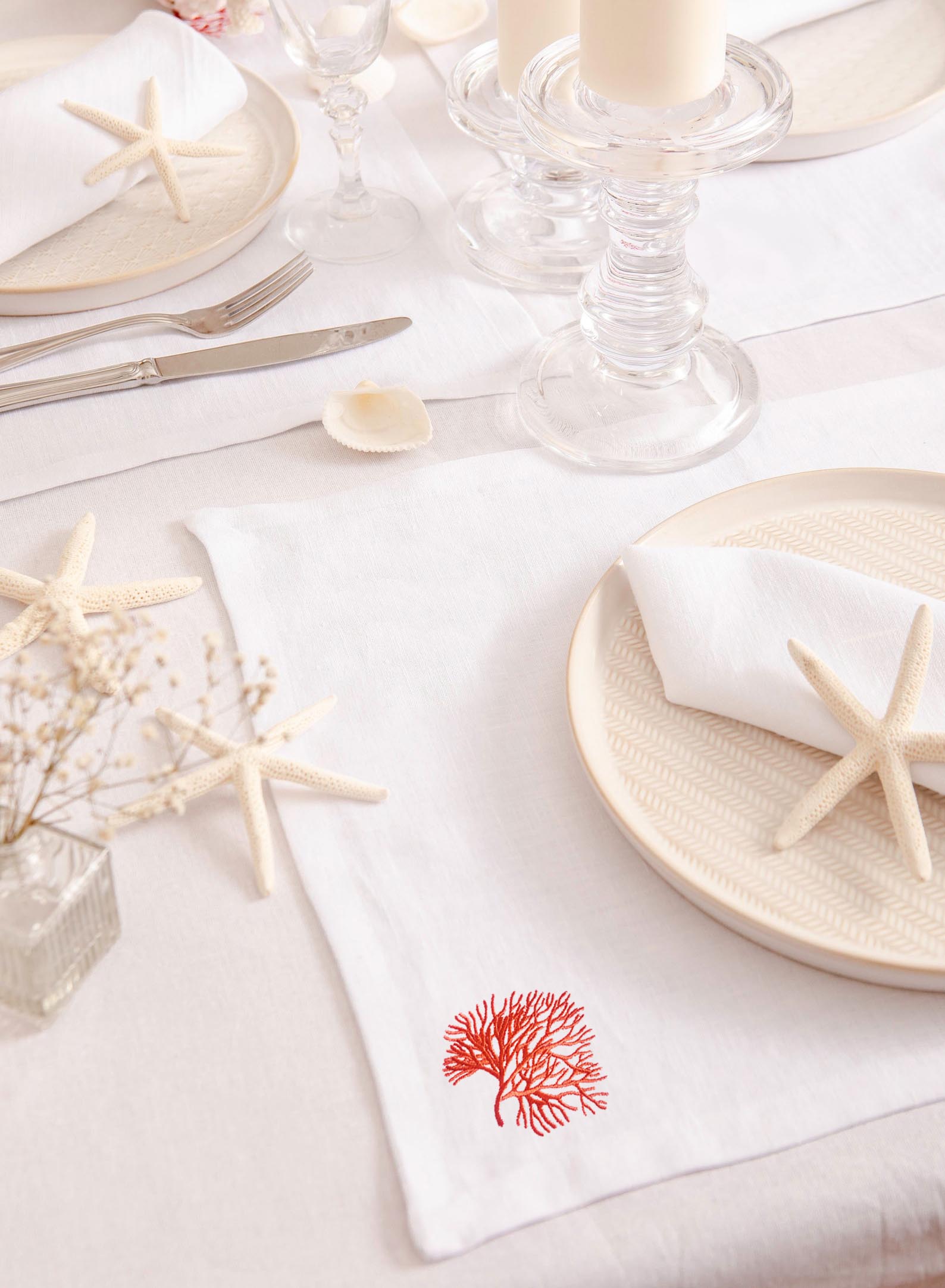 マルチカラーの刺繍ナプキン,手縫い,ボヘミアンスタイル,コッ - Monogrammed Handkerchief のレビューと価格