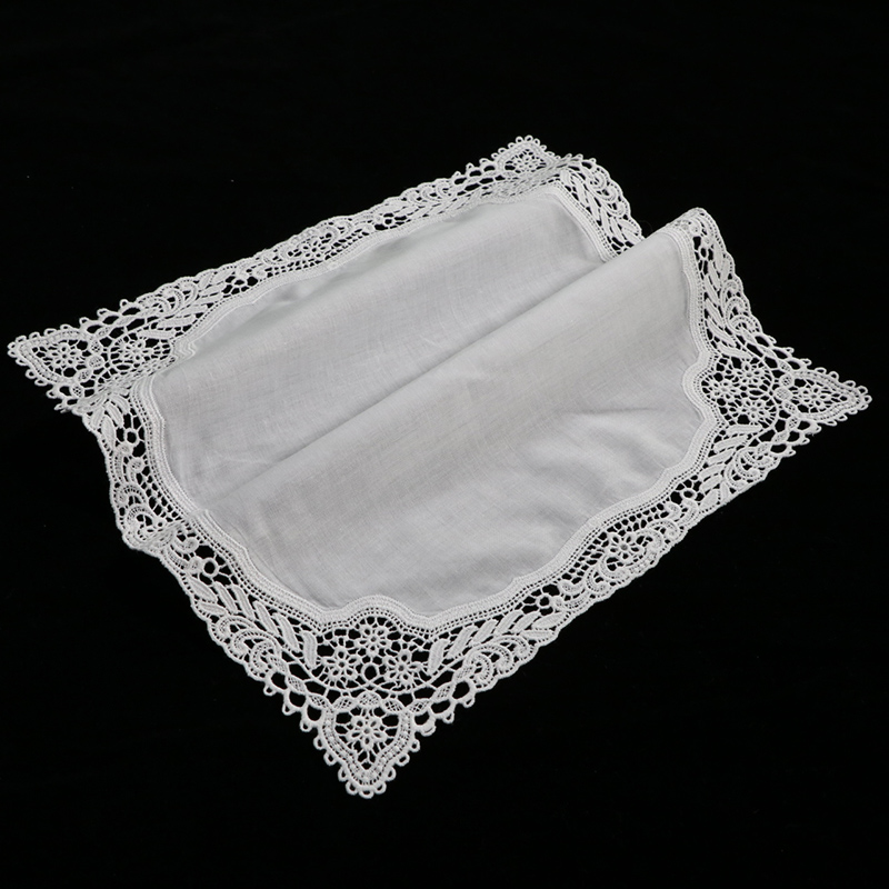 A009 ホワイト 100% コットン 10枚組 30x30 - Monogrammed Handkerchief のレビューと価格