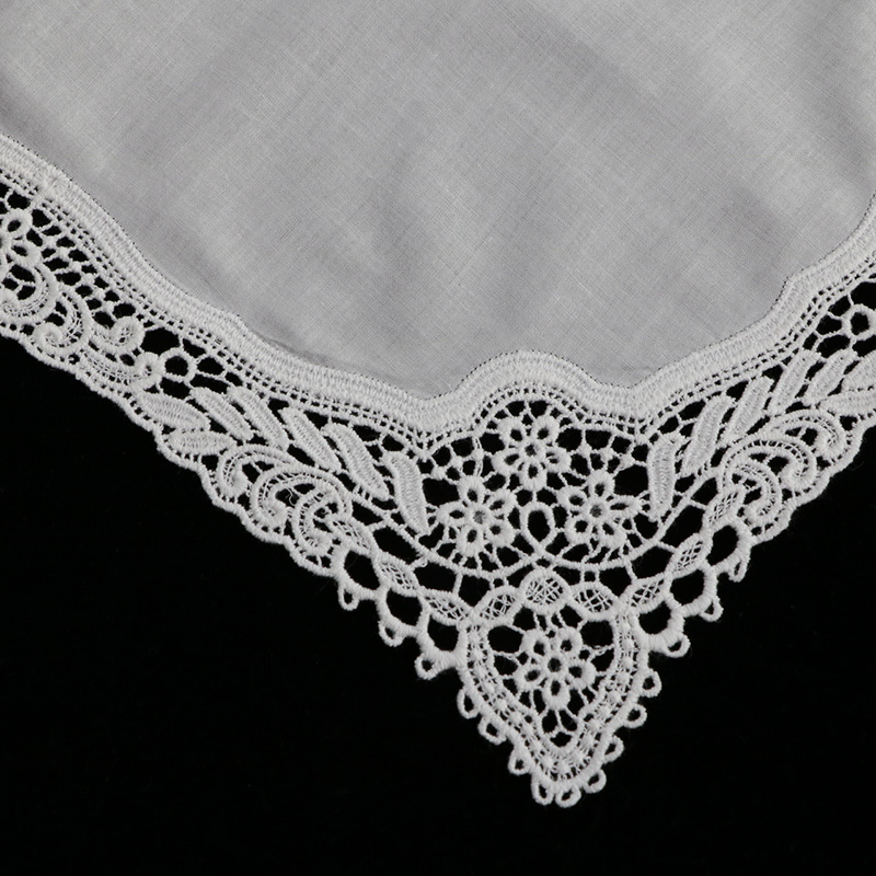 A009 ホワイト 100% コットン 10枚組 30x30 - Monogrammed Handkerchief のレビューと価格