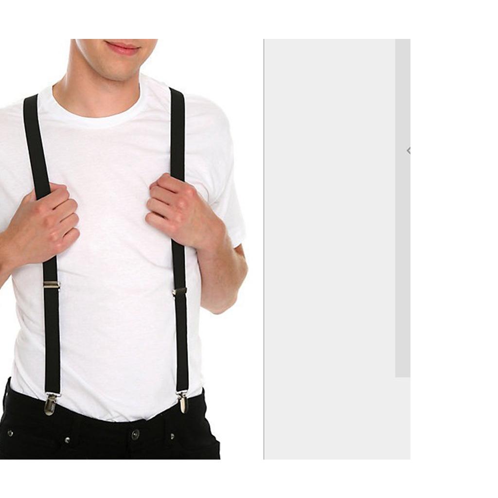 メンズズボン用サスペンダー 調節可能なゴム製クリップ式ブレー - Suspender Clip Formal のレビューと価格