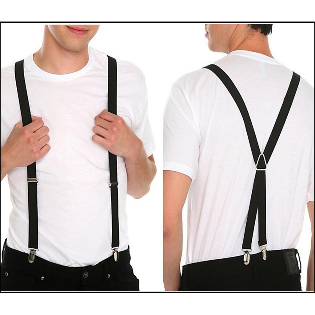 メンズズボン用サスペンダー 調節可能なゴム製クリップ式ブレー - Suspender Clip Formal のレビューと価格